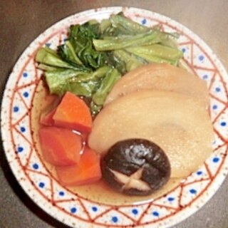 小松菜とかんぜ麩の煮物